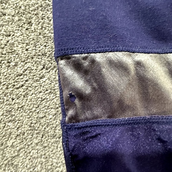 Fabletics‎ Agnes Leggings Women XS Eclipse Purple Mixed Media Power Hold UPF 50+ - Picture 8 of 13
